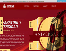 Tablet Screenshot of imest.edu.mx